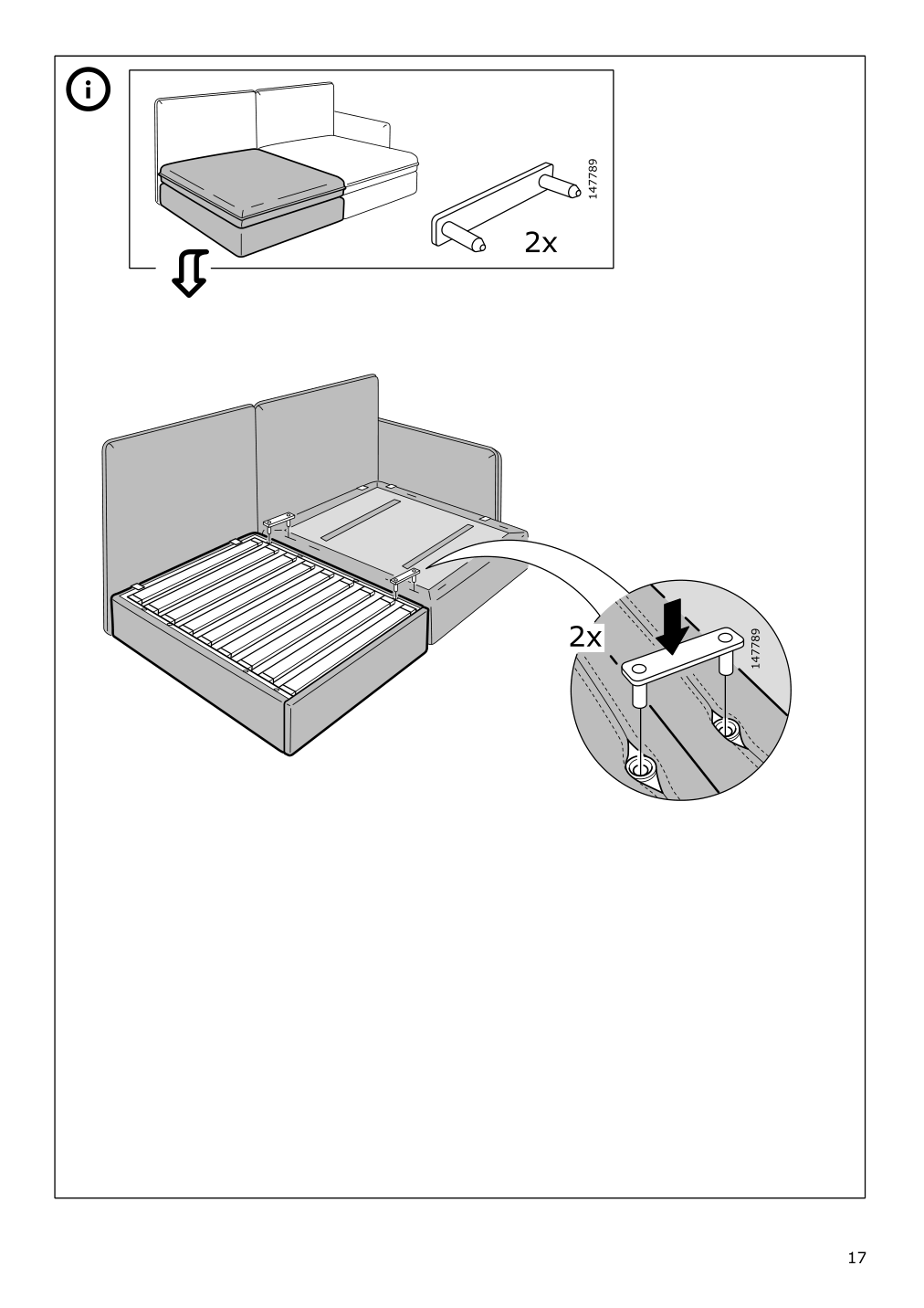 Assembly instructions for IKEA Vallentuna cover for sleeper module hillared beige | Page 17 - IKEA VALLENTUNA cover for sleeper module 304.874.10