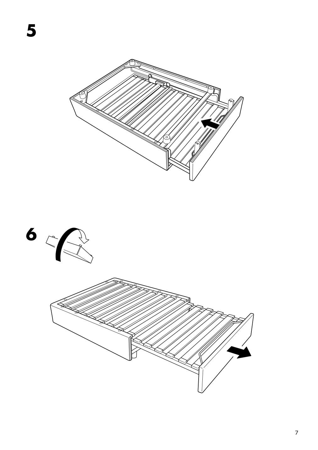 Assembly instructions for IKEA Vallentuna cover for sleeper module hillared dark gray | Page 7 - IKEA VALLENTUNA cover for sleeper module 304.998.23