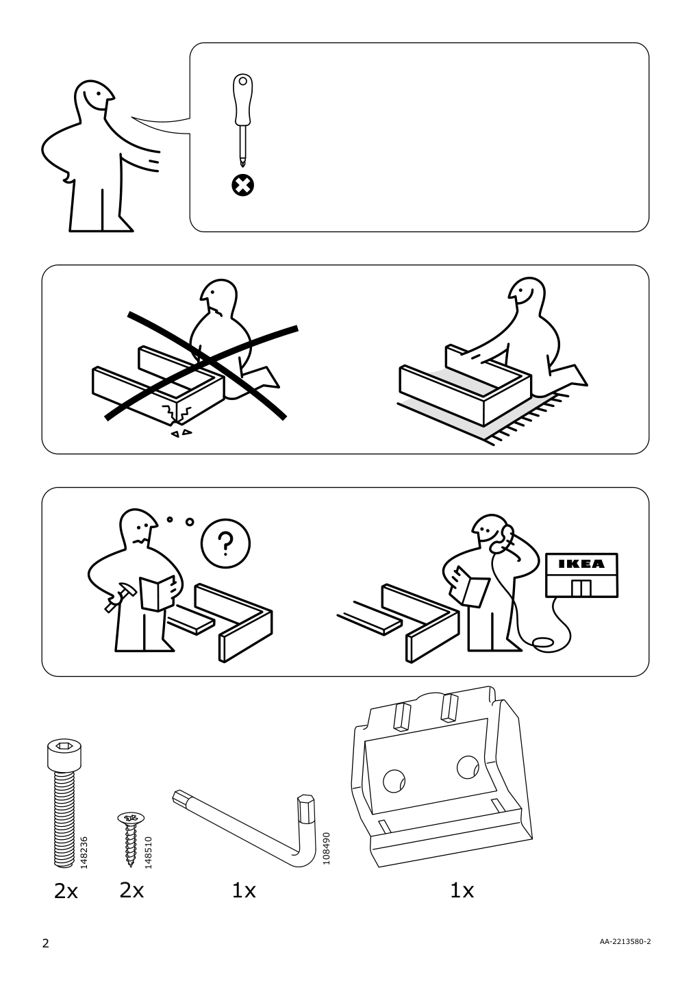 Assembly instructions for IKEA Vallfjaellet headrest gunnared gray | Page 2 - IKEA VALLFJÄLLET office chair with arm/headrest 595.051.78