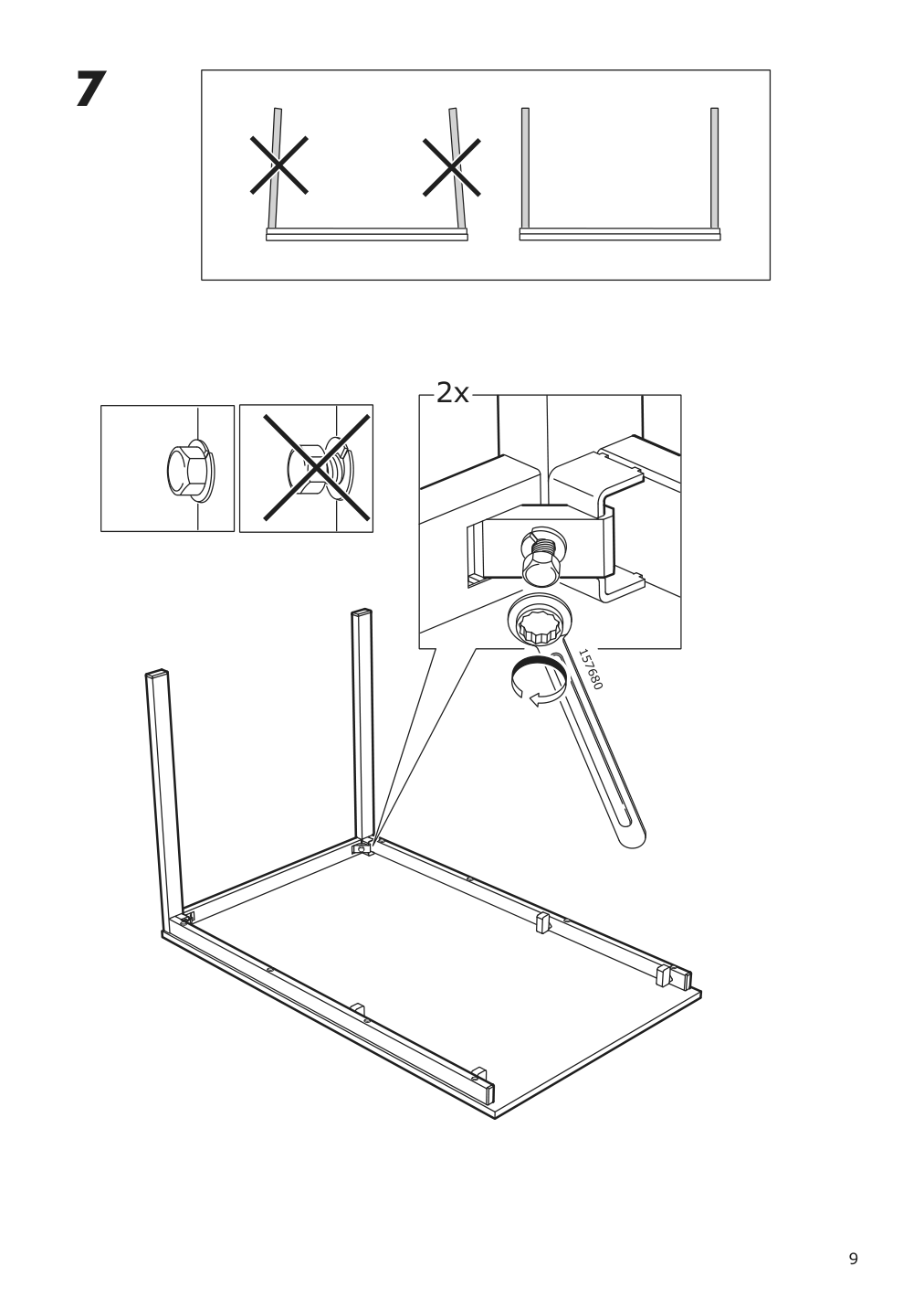 Assembly instructions for IKEA Vangsta extendable table white | Page 9 - IKEA VANGSTA / JANINGE table and 4 chairs 194.830.41