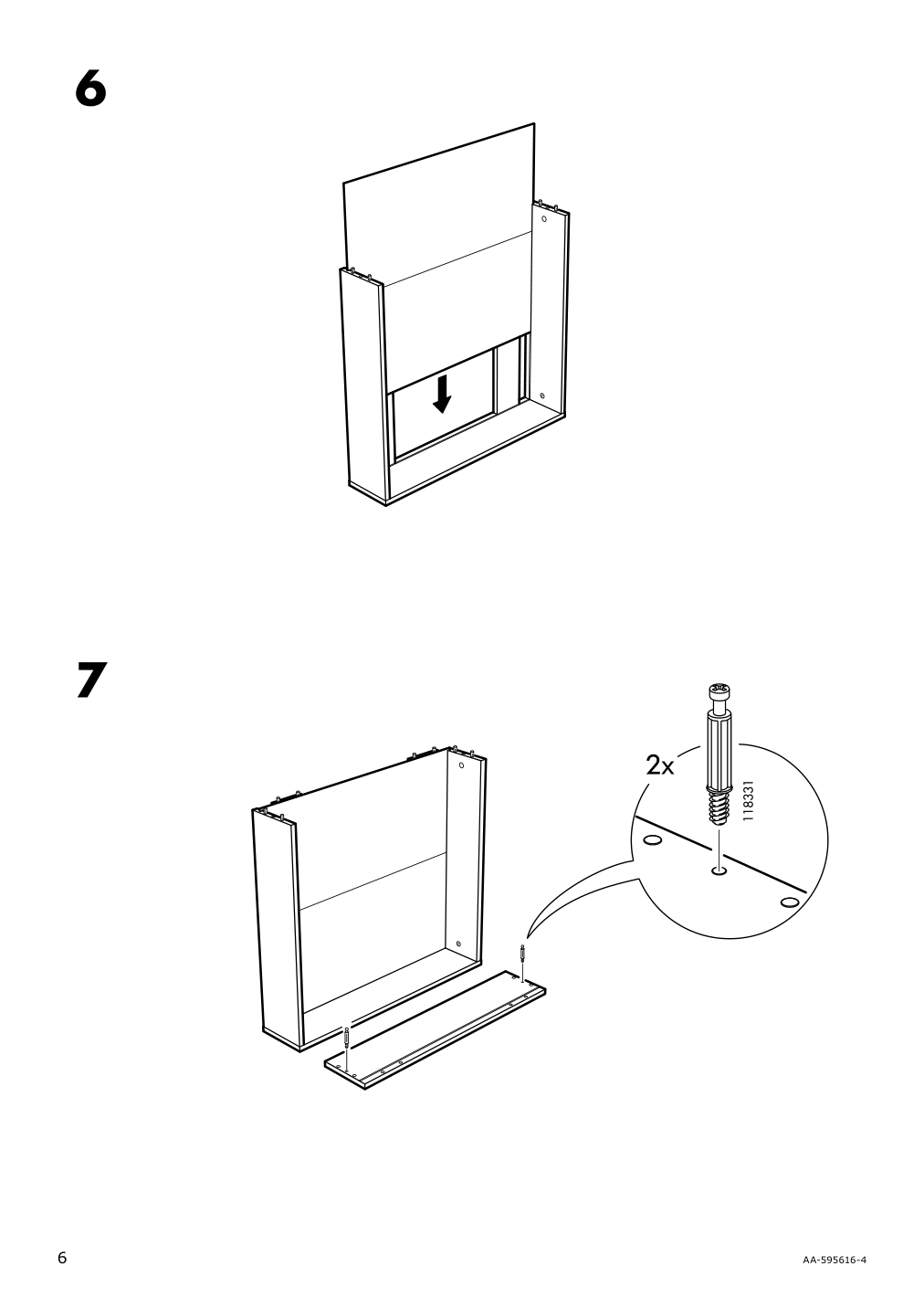 Assembly instructions for IKEA Vardoe underbed storage box black | Page 6 - IKEA VARDÖ underbed storage box 202.382.23