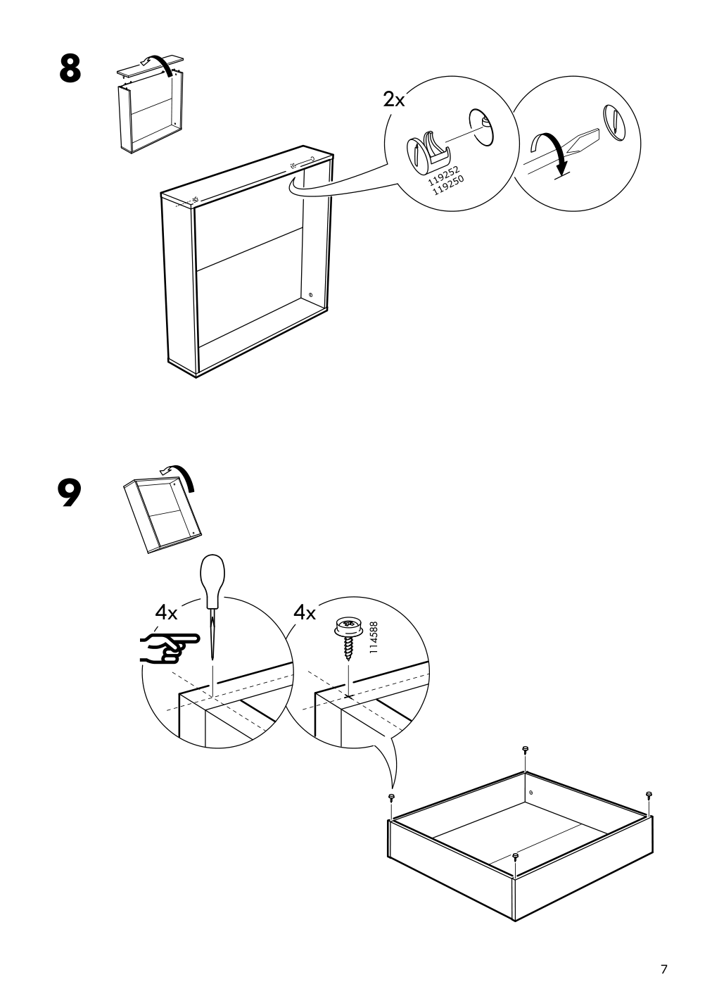 Assembly instructions for IKEA Vardoe underbed storage box black | Page 7 - IKEA VARDÖ underbed storage box 202.382.23