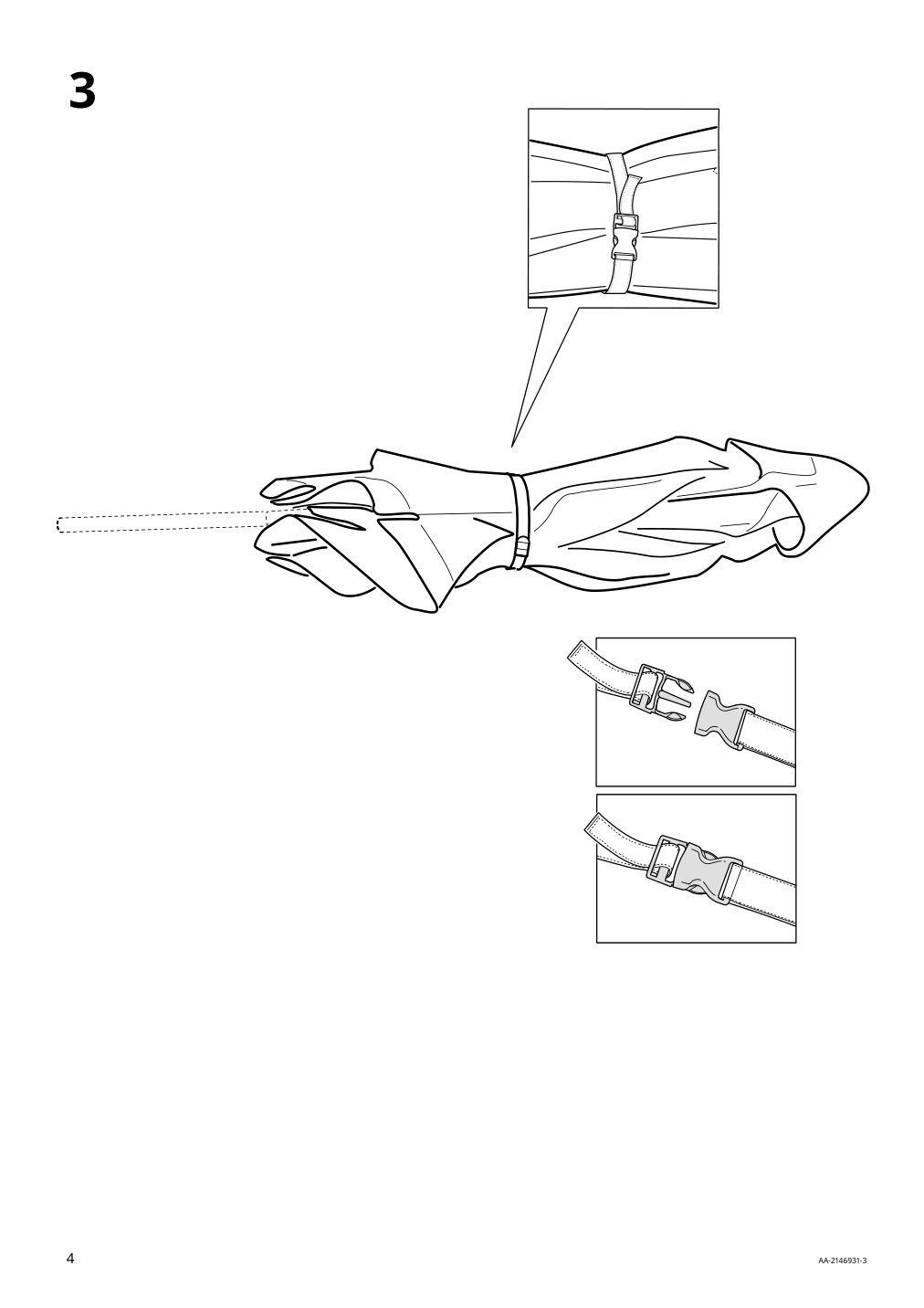 Assembly instructions for IKEA Varholmen umbrella canopy beige | Page 4 - IKEA KUGGÖ / VÅRHOLMEN umbrella with base 093.247.07