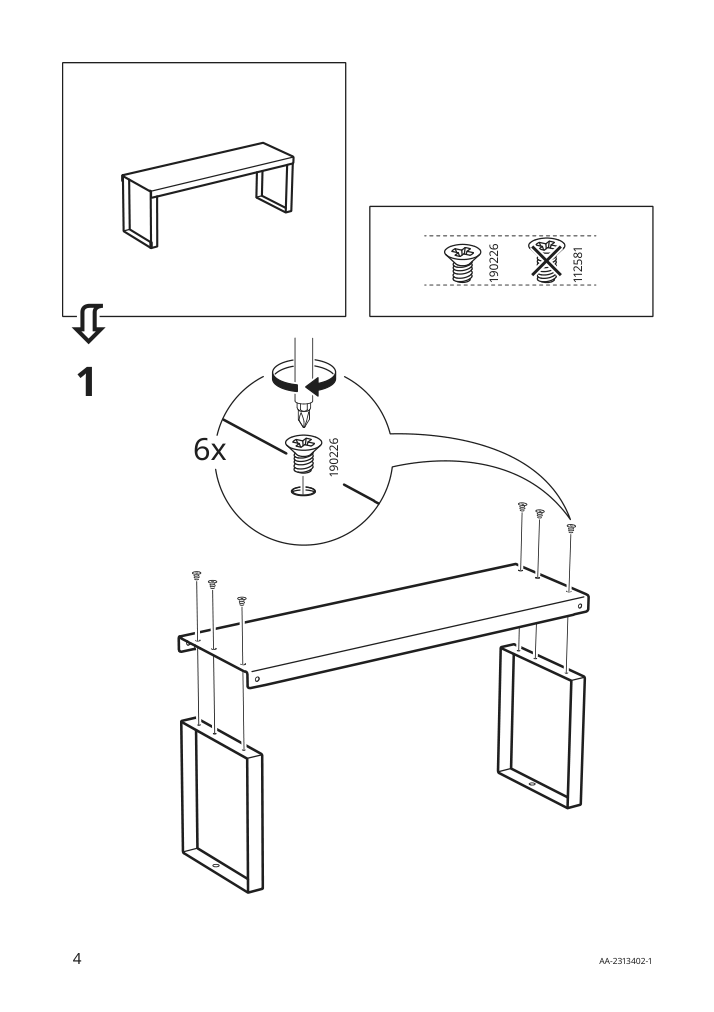 Assembly instructions for IKEA Variera shelf insert white | Page 4 - IKEA VARIERA shelf insert 405.429.58