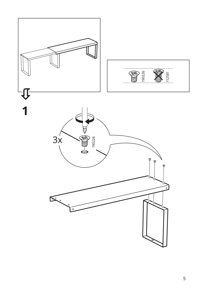 Assembly instructions for IKEA Variera shelf insert white | Page 5 - IKEA VARIERA shelf insert 405.429.58