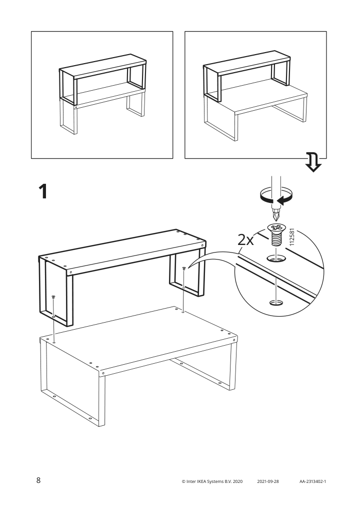 Assembly instructions for IKEA Variera shelf insert white | Page 8 - IKEA VARIERA shelf insert 405.429.58