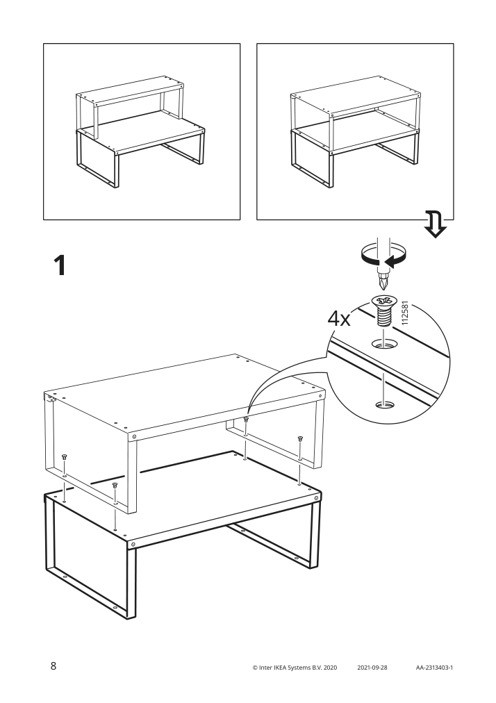 Assembly instructions for IKEA Variera shelf insert white | Page 8 - IKEA VARIERA shelf insert 805.429.61