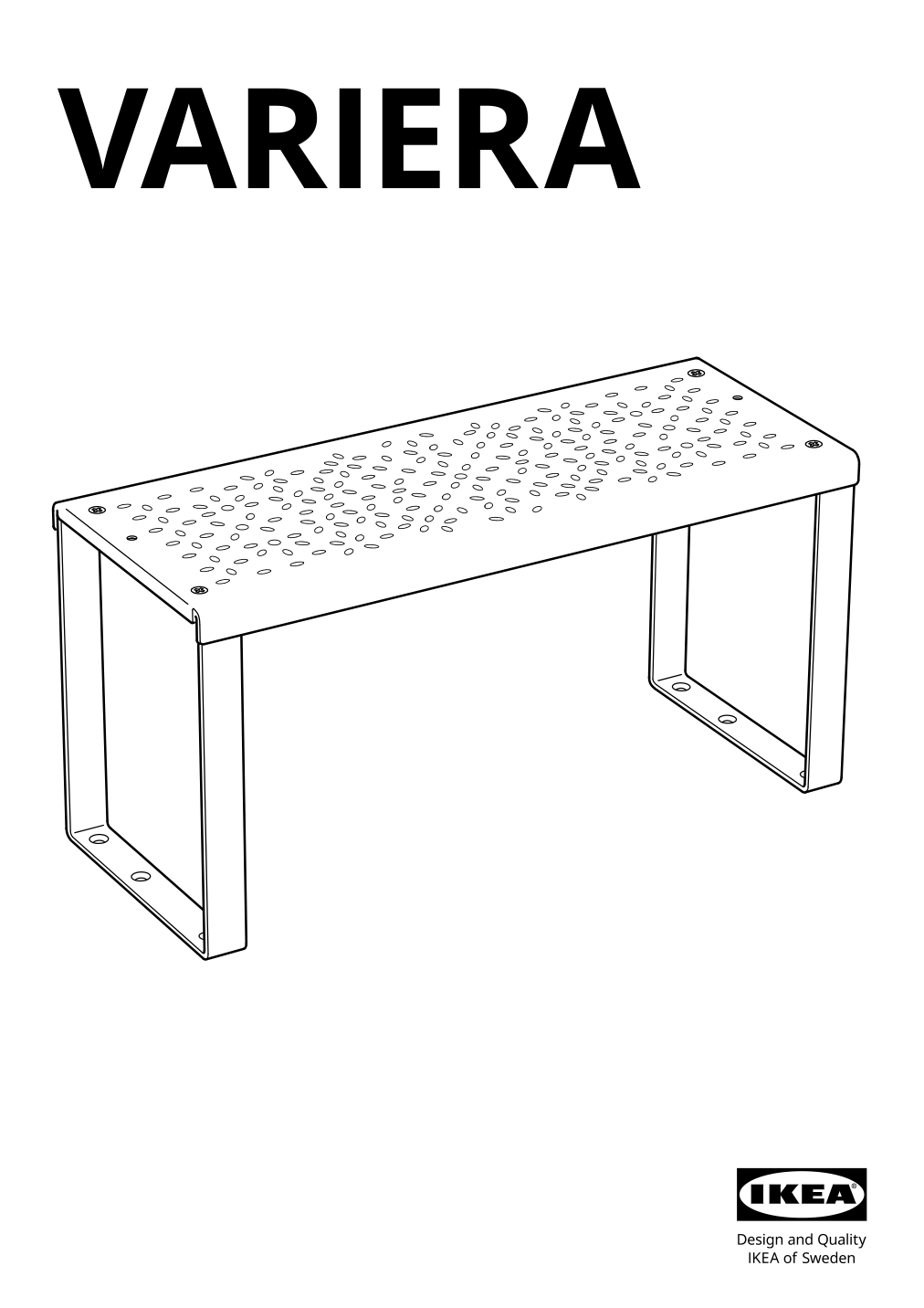 Assembly instructions for IKEA Variera shelf insert white | Page 1 - IKEA VARIERA shelf insert 801.366.22