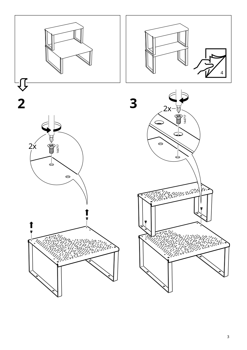 Assembly instructions for IKEA Variera shelf insert white | Page 3 - IKEA VARIERA shelf insert 801.366.22