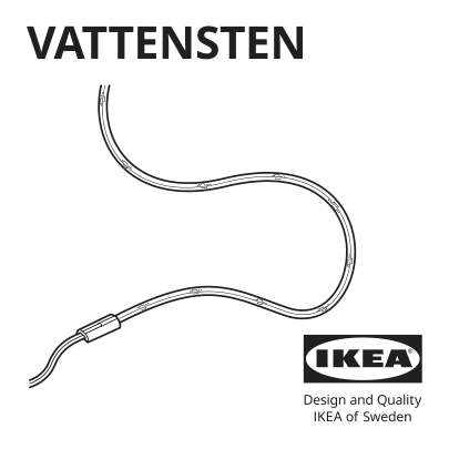 Assembly instructions for IKEA Vattensten led light strip multicolor | Page 1 - IKEA VATTENSTEN LED light strip 905.305.85