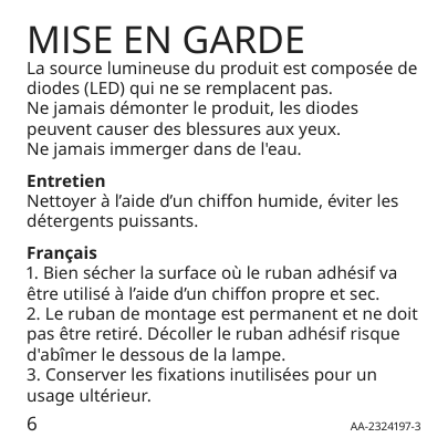 Assembly instructions for IKEA Vattensten led light strip multicolor | Page 6 - IKEA VATTENSTEN LED light strip 905.305.85