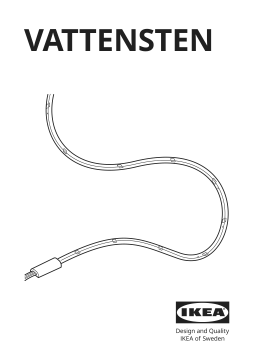 Assembly instructions for IKEA Vattensten led light strip multicolor | Page 1 - IKEA VATTENSTEN LED light strip 205.305.98