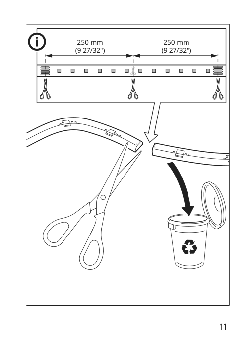 Assembly instructions for IKEA Vattensten led light strip multicolor | Page 11 - IKEA VATTENSTEN LED light strip 205.305.98