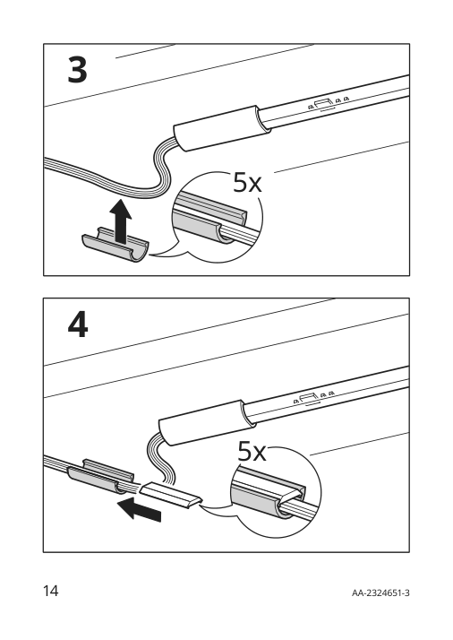 Assembly instructions for IKEA Vattensten led light strip multicolor | Page 14 - IKEA VATTENSTEN LED light strip 205.305.98