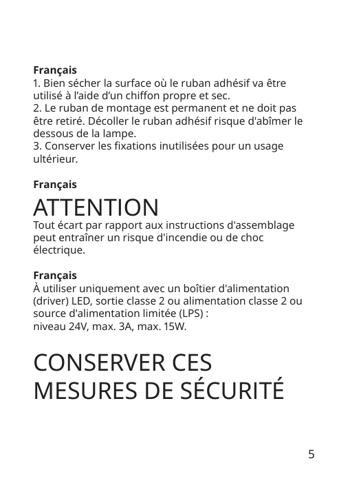 Assembly instructions for IKEA Vattensten led light strip multicolor | Page 5 - IKEA VATTENSTEN LED light strip 205.305.98