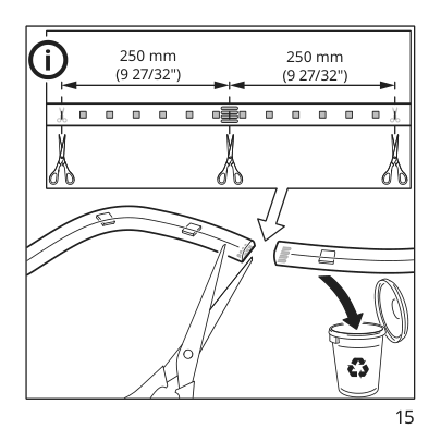 Assembly instructions for IKEA Vattensten led light strip white | Page 15 - IKEA VATTENSTEN LED light strip 105.305.32