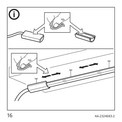 Assembly instructions for IKEA Vattensten led light strip white | Page 16 - IKEA VATTENSTEN LED light strip 105.305.32