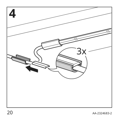 Assembly instructions for IKEA Vattensten led light strip white | Page 20 - IKEA VATTENSTEN LED light strip 105.305.32