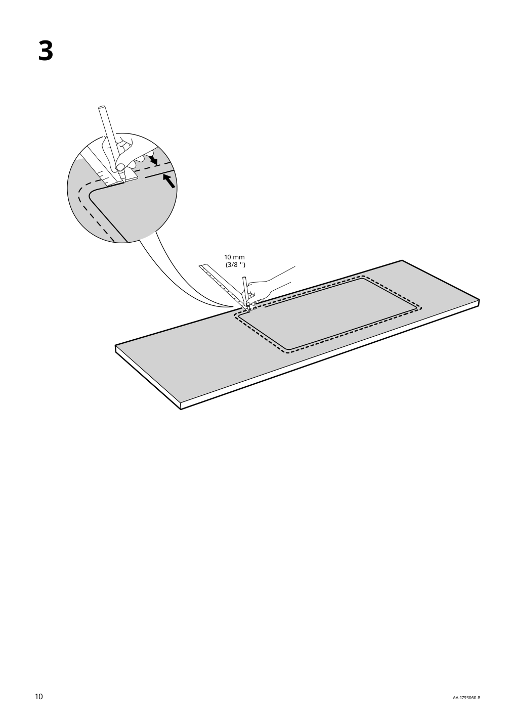 Assembly instructions for IKEA Vattudalen single bowl top mount sink stainless steel | Page 10 - IKEA ENHET kitchen 194.429.94