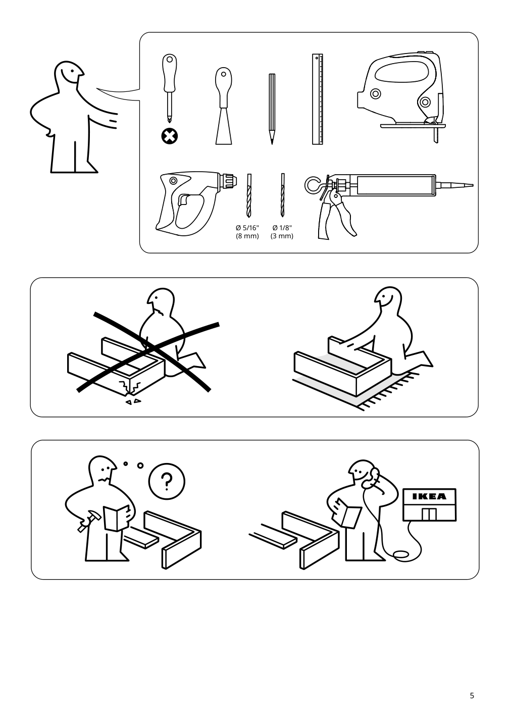 Assembly instructions for IKEA Vattudalen single bowl top mount sink stainless steel | Page 5 - IKEA ENHET kitchen 194.429.94