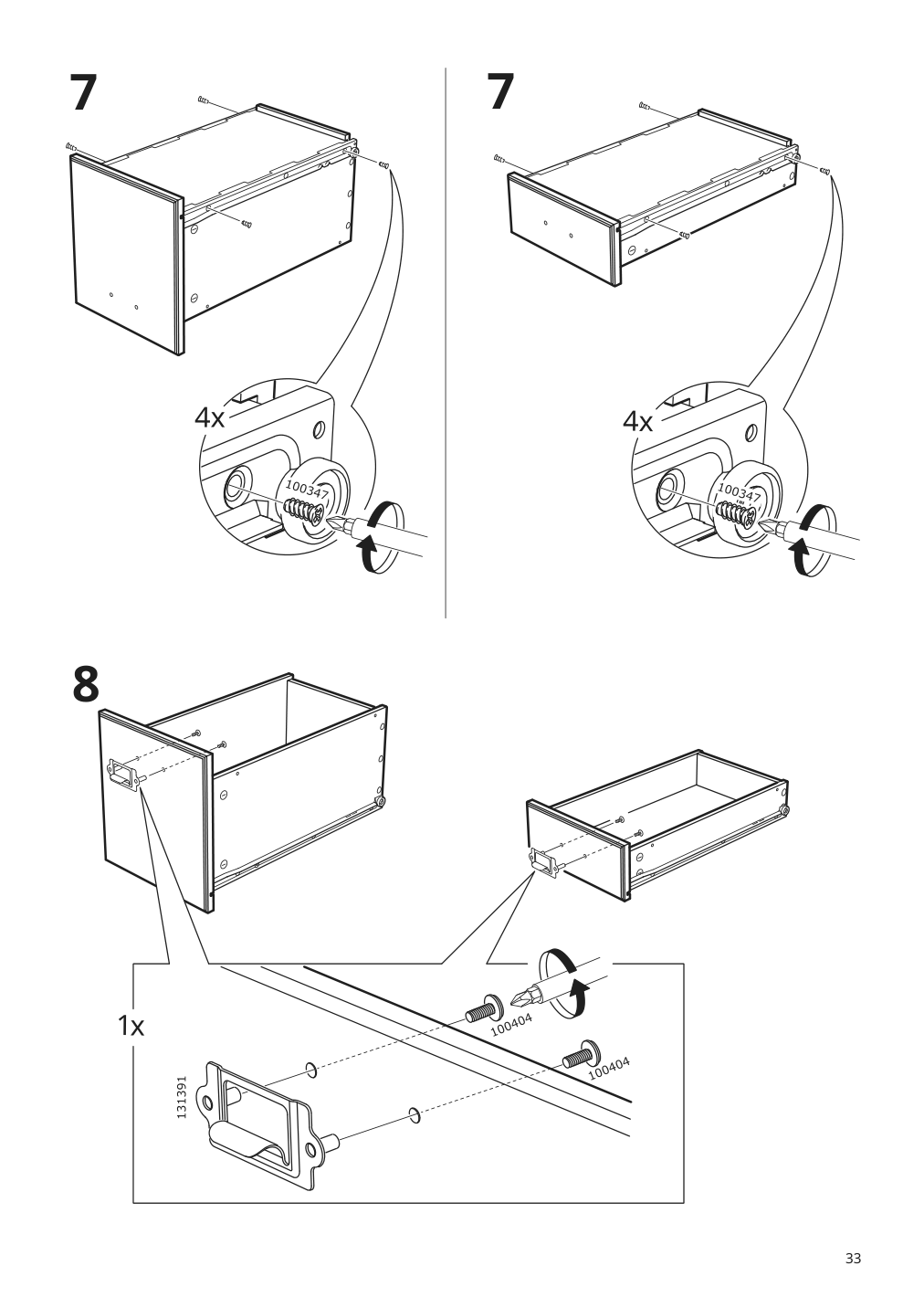 Assembly instructions for IKEA Vebjoern desk beige | Page 33 - IKEA VEBJÖRN desk 604.608.38