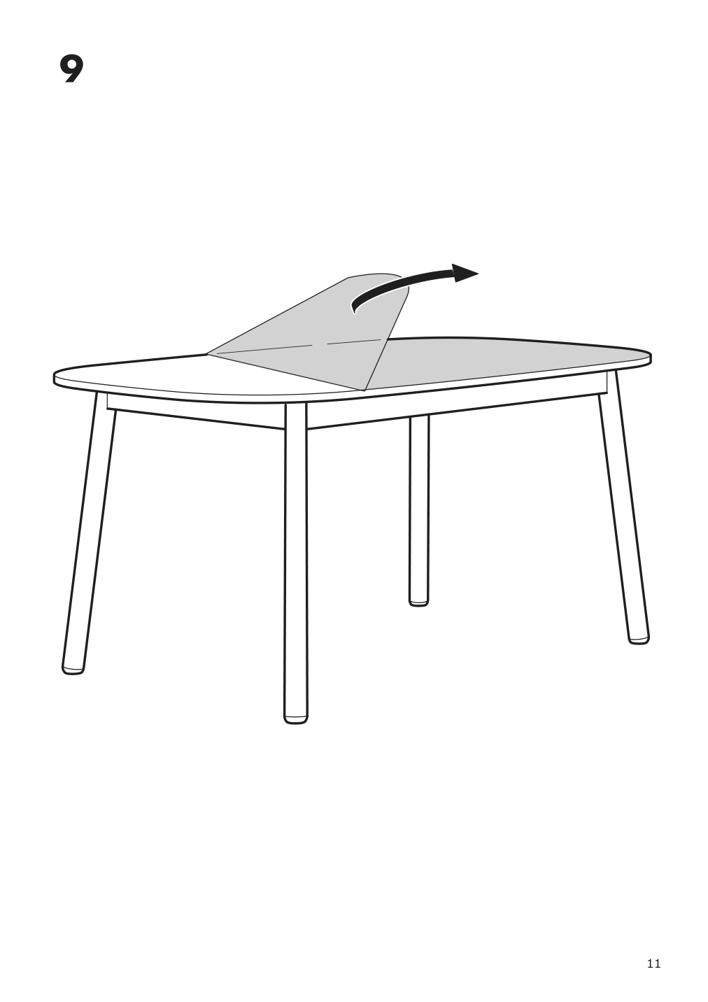 Assembly instructions for IKEA Vedbo dining table black | Page 11 - IKEA VEDBO / VEDBO table and 4 chairs 093.068.88