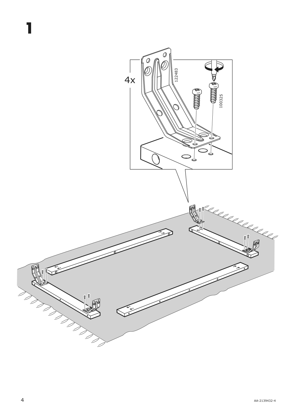 Assembly instructions for IKEA Vedbo dining table black | Page 4 - IKEA VEDBO / VEDBO table and 4 chairs 093.068.88