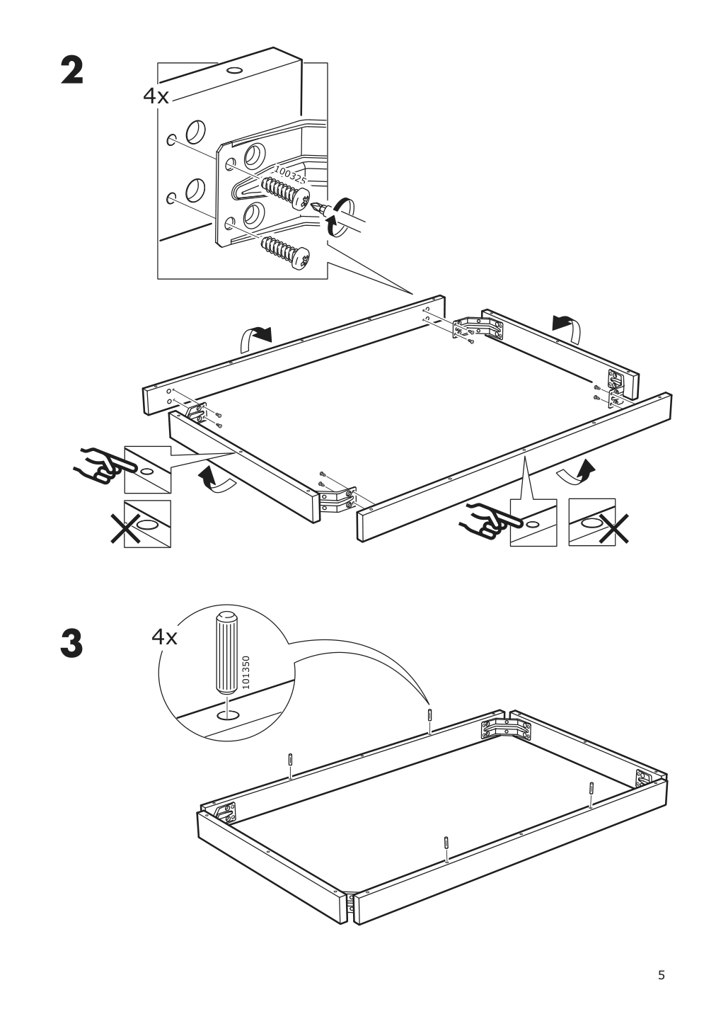 Assembly instructions for IKEA Vedbo dining table black | Page 5 - IKEA VEDBO / VEDBO table and 4 chairs 093.068.88