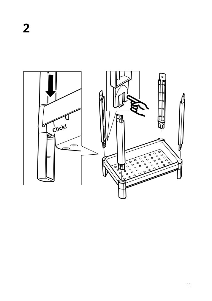 Assembly instructions for IKEA Vesken shelf unit white | Page 11 - IKEA VESKEN shelf unit 403.078.66