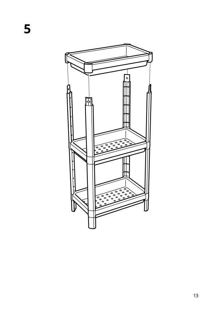 Assembly instructions for IKEA Vesken shelf unit white | Page 13 - IKEA VESKEN shelf unit 403.078.66