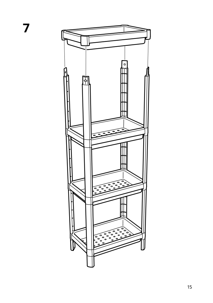 Assembly instructions for IKEA Vesken shelf unit white | Page 15 - IKEA VESKEN shelf unit 403.078.66