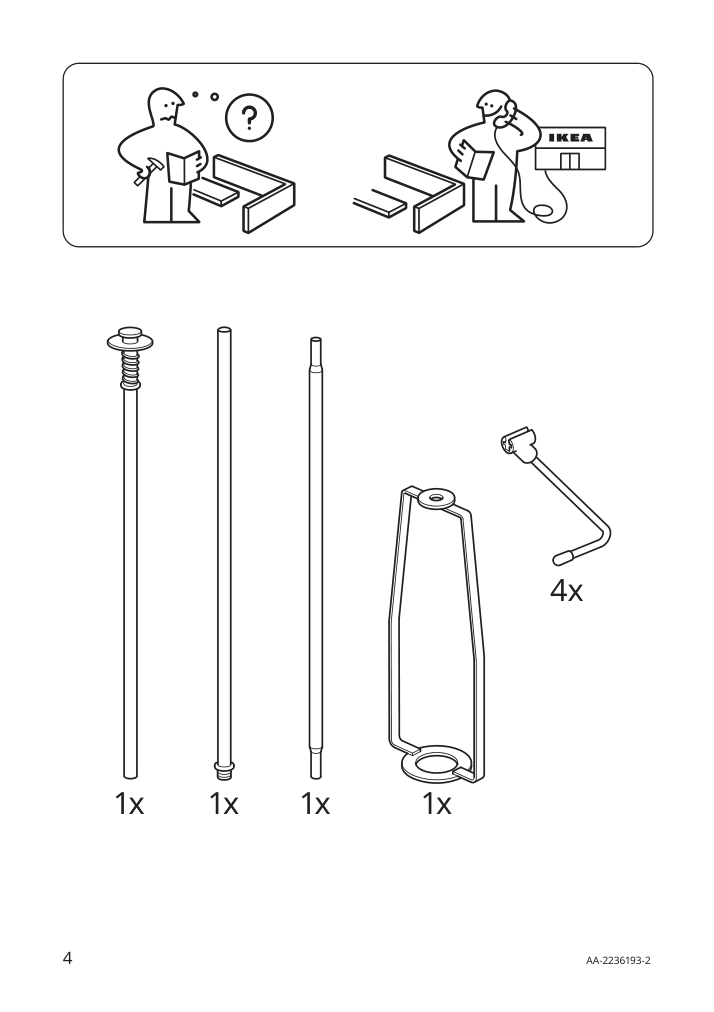 Assembly instructions for IKEA Vickleby floor lamp white handmade | Page 4 - IKEA VICKLEBY floor lamp 504.303.90