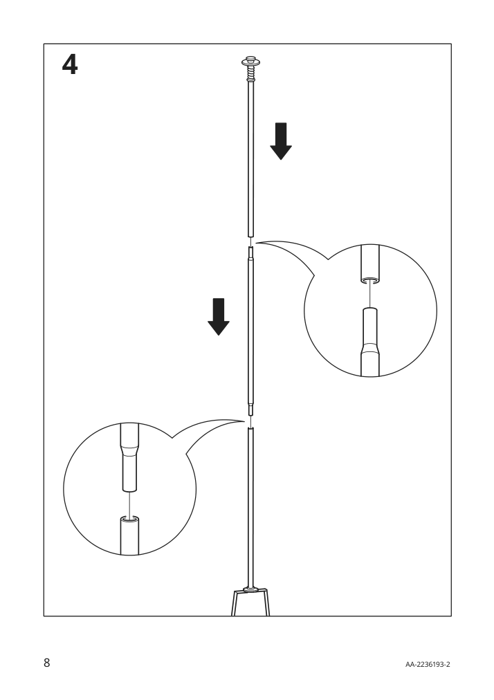 Assembly instructions for IKEA Vickleby floor lamp white handmade | Page 8 - IKEA VICKLEBY floor lamp 504.303.90