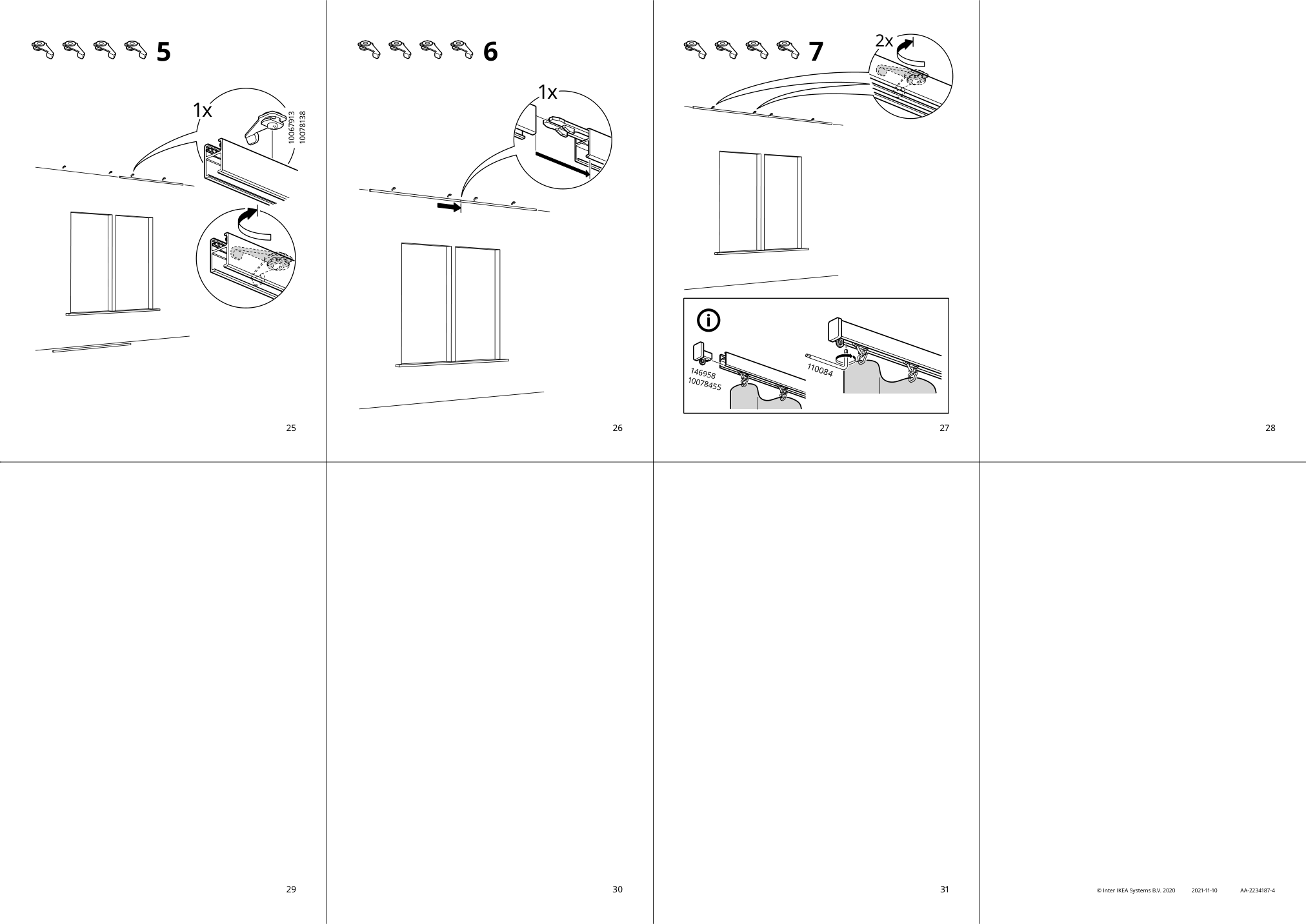 Assembly instructions for IKEA Vidga single track rail included ceiling fittings white | Page 4 - IKEA VIDGA single track rail 204.929.16