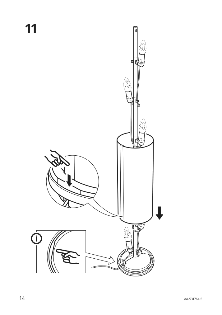 Assembly instructions for IKEA Vidja floor lamp white | Page 14 - IKEA VIDJA floor lamp 003.091.98