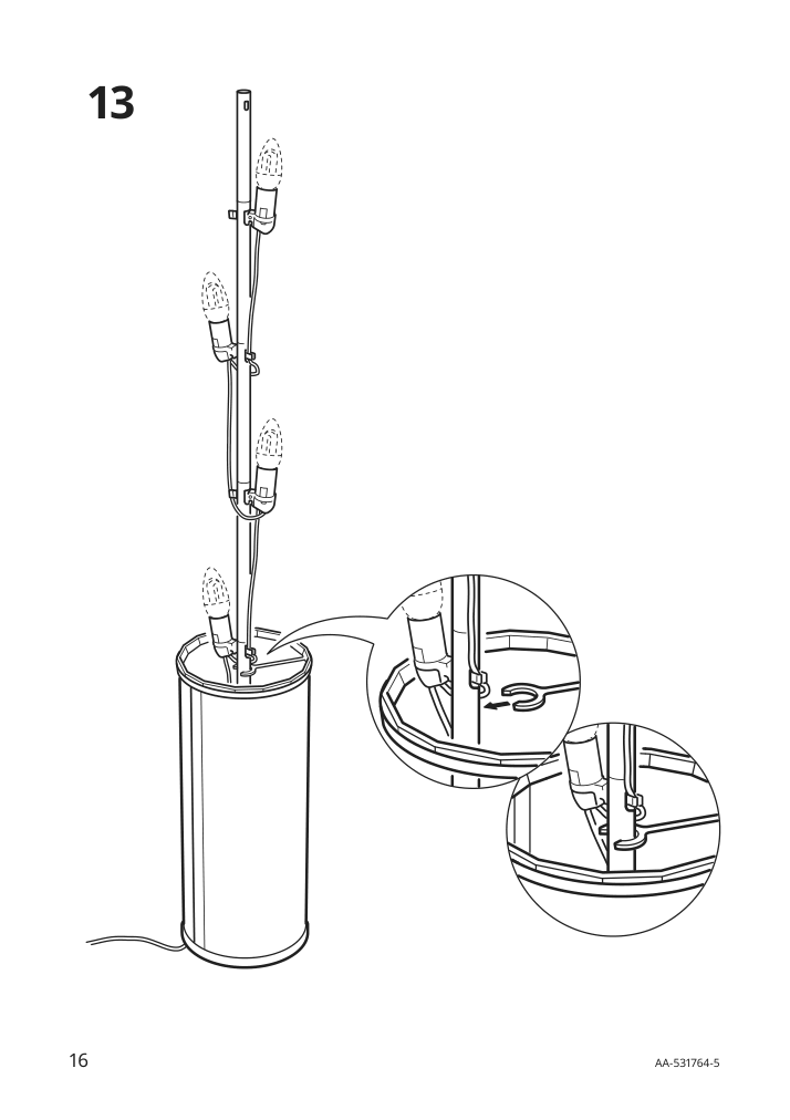 Assembly instructions for IKEA Vidja floor lamp white | Page 16 - IKEA VIDJA floor lamp 003.091.98