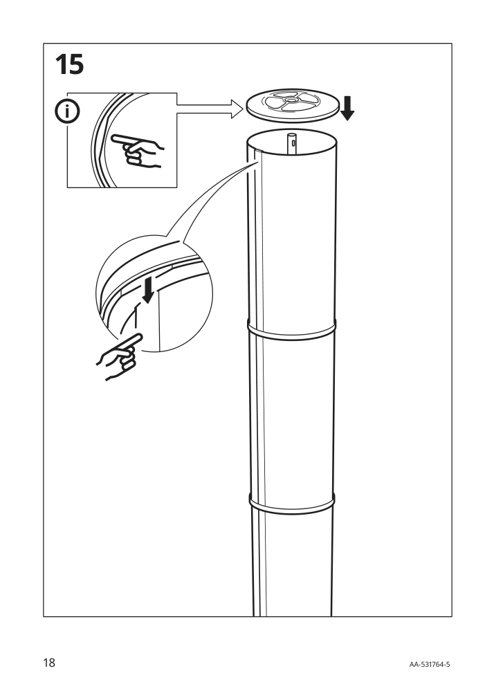 Assembly instructions for IKEA Vidja floor lamp white | Page 18 - IKEA VIDJA floor lamp 003.091.98