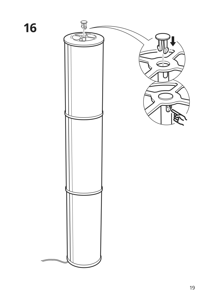 Assembly instructions for IKEA Vidja floor lamp white | Page 19 - IKEA VIDJA floor lamp 003.091.98