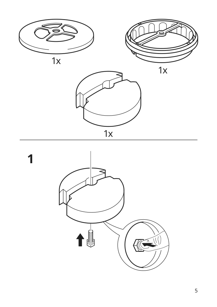 Assembly instructions for IKEA Vidja floor lamp white | Page 5 - IKEA VIDJA floor lamp 003.091.98