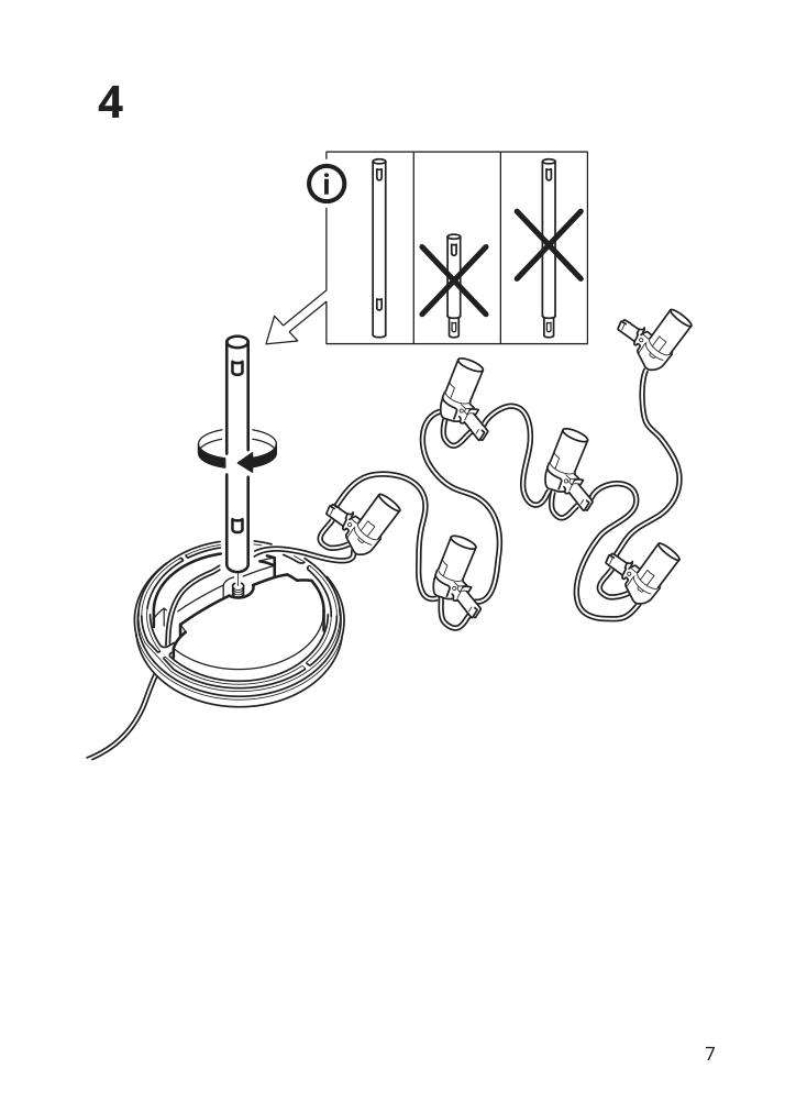 Assembly instructions for IKEA Vidja floor lamp white | Page 7 - IKEA VIDJA floor lamp 003.091.98