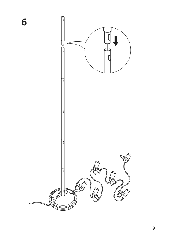 Assembly instructions for IKEA Vidja floor lamp white | Page 9 - IKEA VIDJA floor lamp 003.091.98