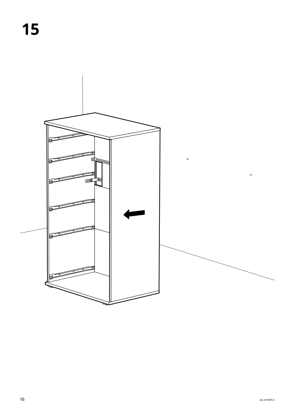 Assembly instructions for IKEA Vihals 6 drawer dresser white anchor unlock function | Page 16 - IKEA VIHALS TV/storage combination 494.406.15