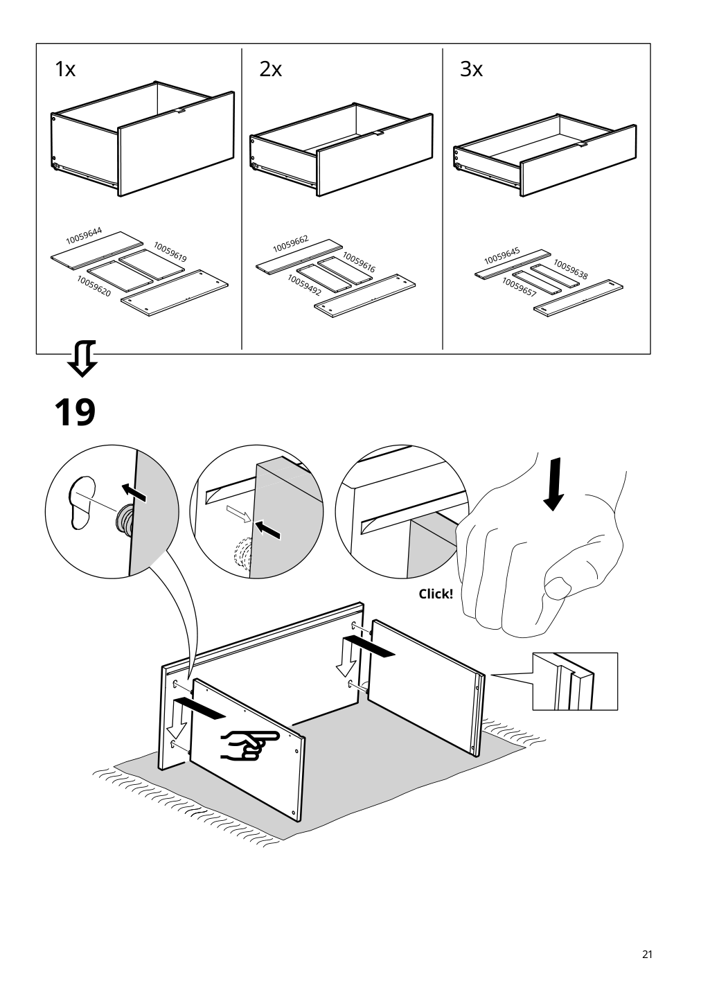 Assembly instructions for IKEA Vihals 6 drawer dresser white anchor unlock function | Page 21 - IKEA VIHALS TV/storage combination 494.406.15