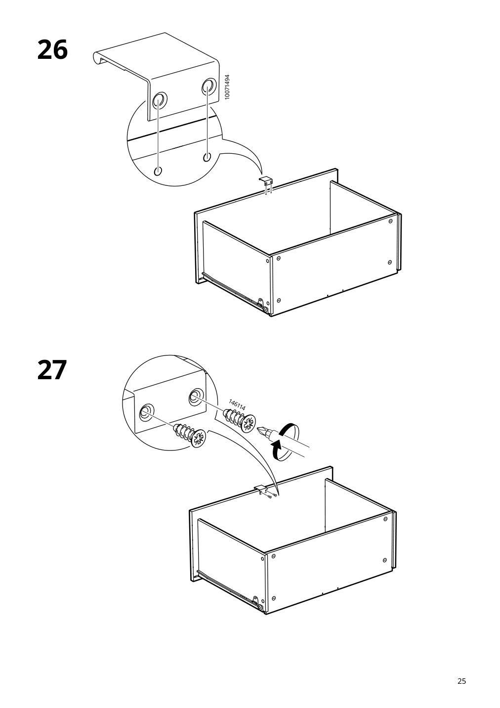 Assembly instructions for IKEA Vihals 6 drawer dresser white anchor unlock function | Page 25 - IKEA VIHALS TV/storage combination 494.406.15