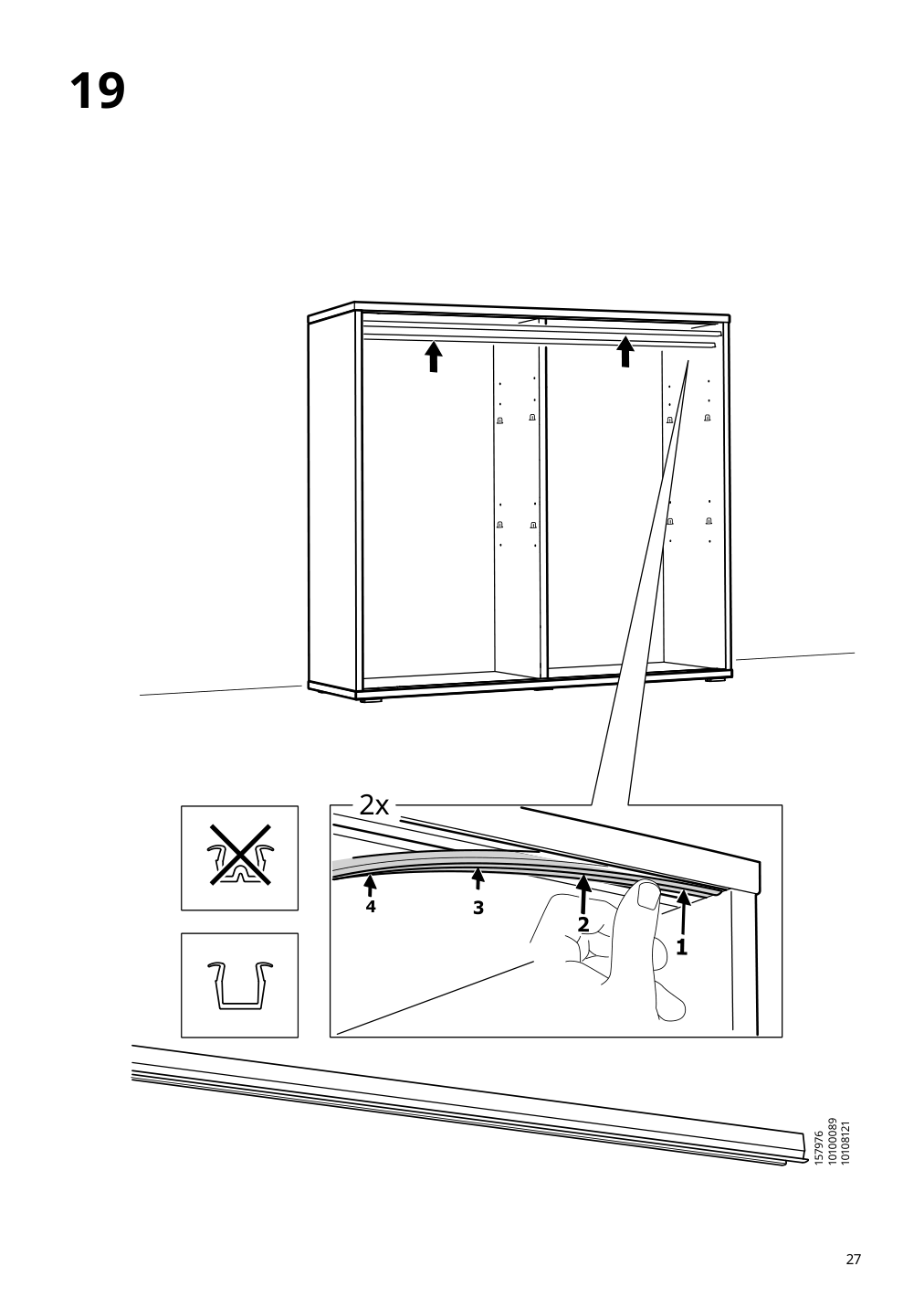 Assembly instructions for IKEA Vihals cabinet with sliding glass doors dark gray | Page 27 - IKEA VIHALS cabinet with sliding glass doors 205.428.79