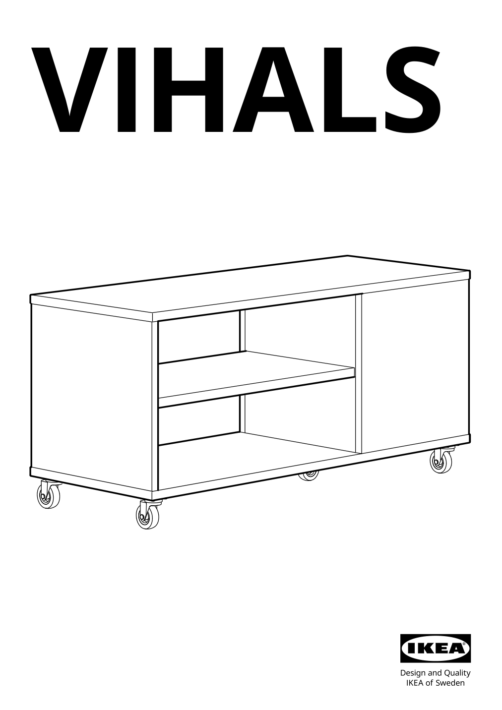 Assembly instructions for IKEA Vihals coffee table white | Page 1 - IKEA VIHALS coffee table 504.887.34