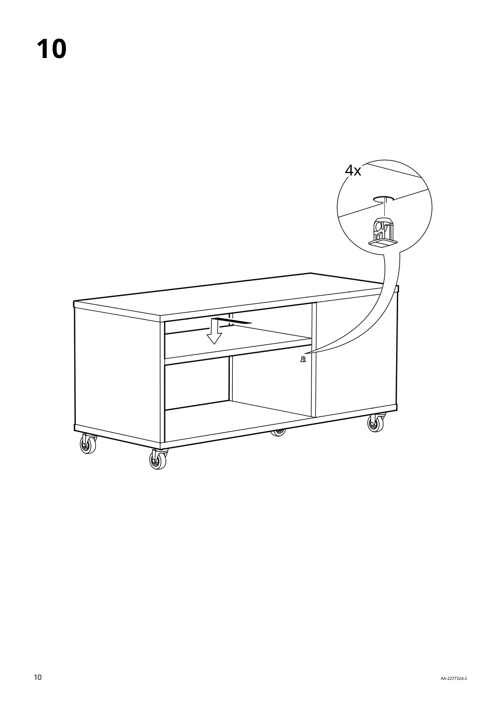 Assembly instructions for IKEA Vihals coffee table white | Page 10 - IKEA VIHALS coffee table 504.887.34