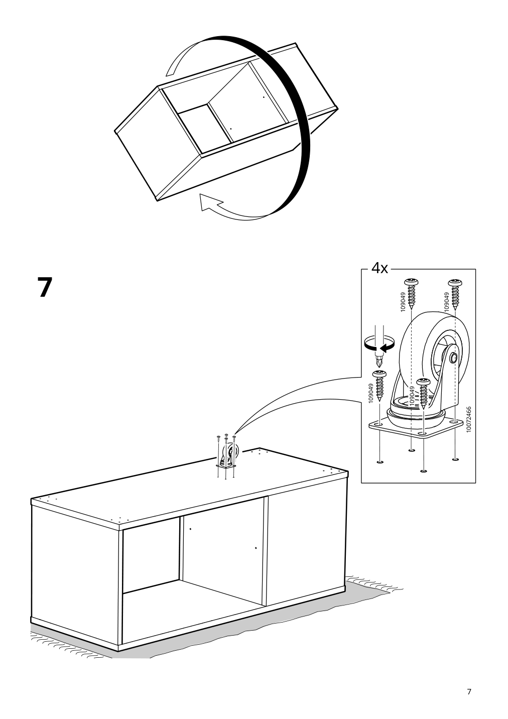 Assembly instructions for IKEA Vihals coffee table white | Page 7 - IKEA VIHALS coffee table 504.887.34