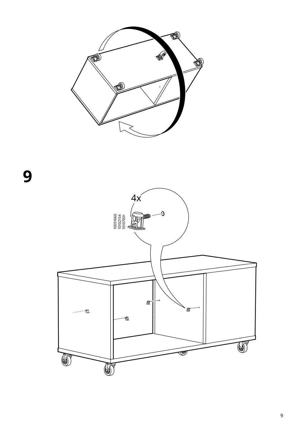 Assembly instructions for IKEA Vihals coffee table white | Page 9 - IKEA VIHALS coffee table 504.887.34