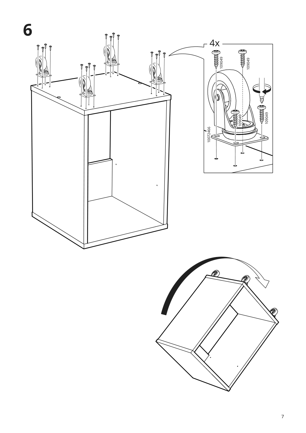 Assembly instructions for IKEA Vihals nightstand white | Page 7 - IKEA VIHALS nightstand 804.887.37